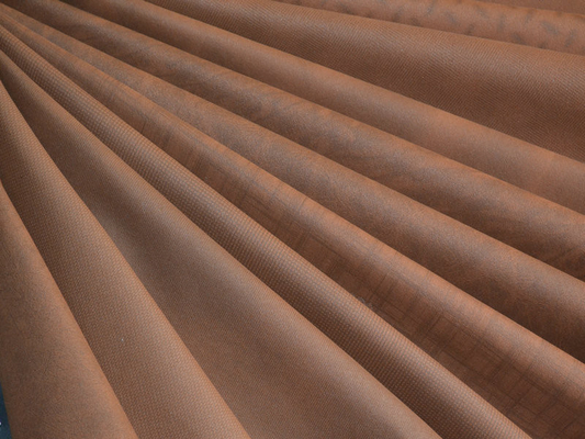 Tessuto di cuoio sintetico del panno dell'unità di elaborazione del poliestere del caffè per l'indumento del rivestimento